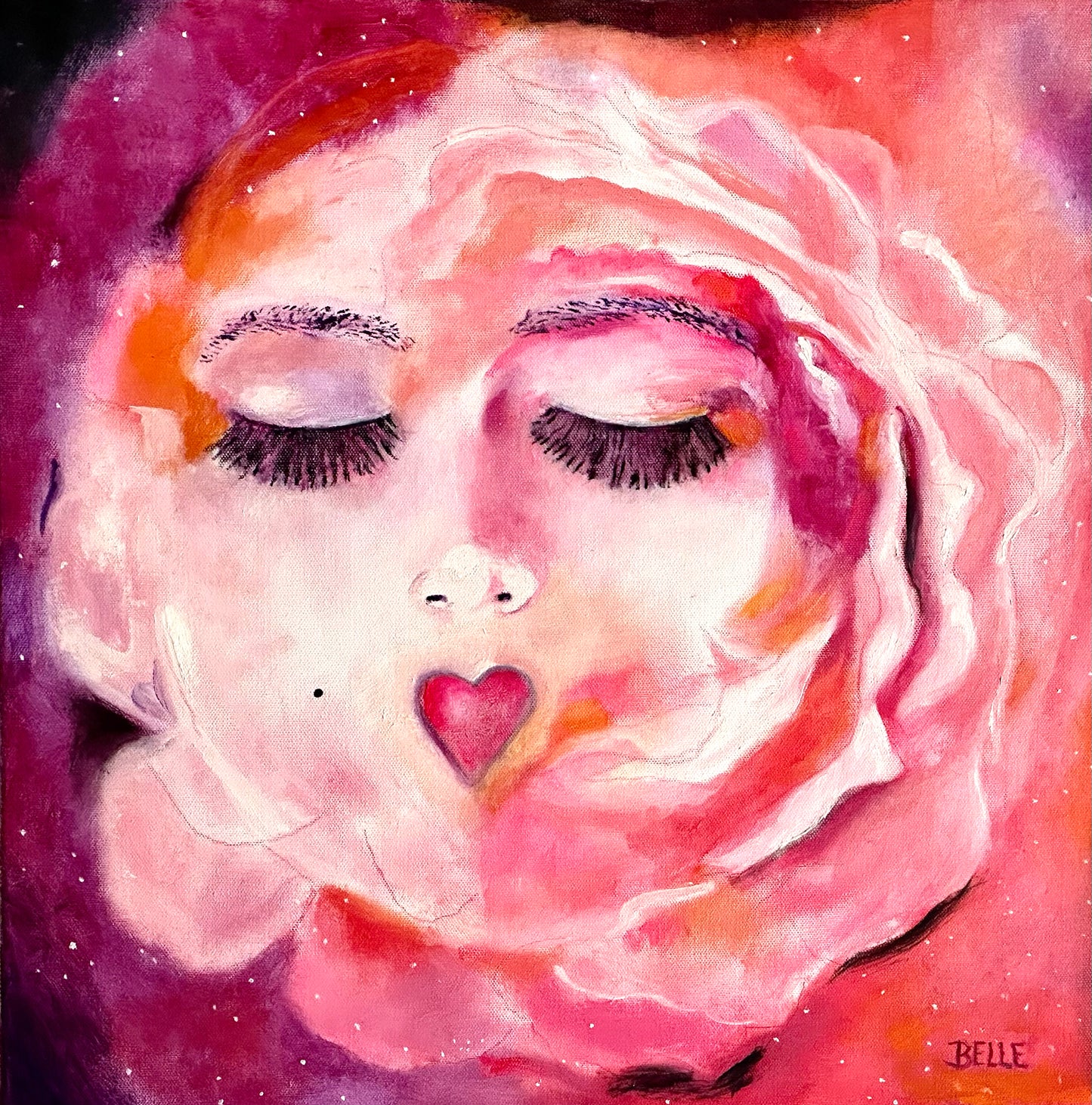 Heavenly Flowers Print on canvas